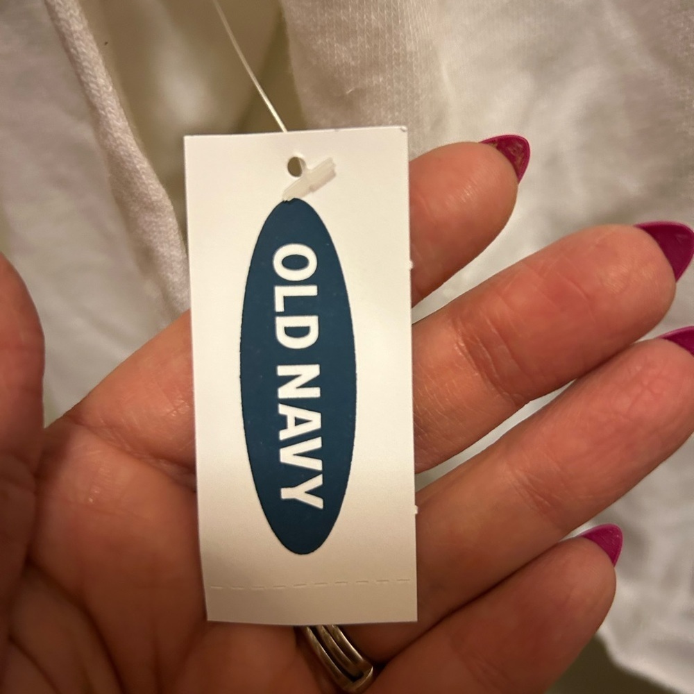 Old Navy Girls XL (14-16) Patriotic Long Sleeve Cropped Hoodie Tee NWT!! - Picture 9 of 9